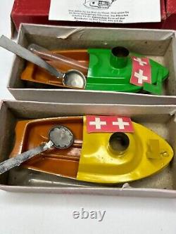 Vtg TUK-TUK Toy Boat Switzerland Original in Box w Parts & Instructions Set 3