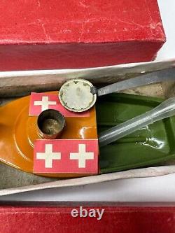 Vtg TUK-TUK Toy Boat Switzerland Original in Box w Parts & Instructions Set 3