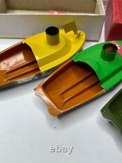 Vtg TUK-TUK Toy Boat Switzerland Original in Box w Parts & Instructions Set 3