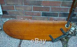 Vtg Wood Brass Sunfish Sailboat Class Legal Rudder/Tiller Assembly all Original