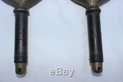 W-2 DRIFT BOAT OAR LOCKS PAIR WithLONG MOUNTS FOR BOAT USE HARDWARE VINTAGE BRASS