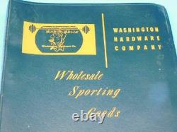 Washington Hardware Sporting Goods Dealer Catalog 1958 Guns Boat Parts Bar Bells
