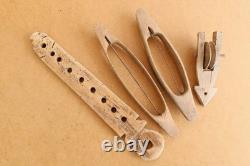 Weaving Loom Parts Antique Boat Shuttles Vintage Decoration Farmhouse 19th
