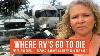 Where Rv S Go To Die Rv Salvage Yard Lessons From Rv Fires Accidents U0026 Blowouts Rv Life