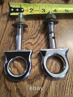 Wooden Boat Parts Chrome Eye Bolts Various Sizes 6 Total In This Lot VINTAGE