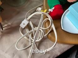 Working Vintage Animated National Rennoc Elf Building A Boat