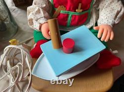 Working Vintage Animated National Rennoc Elf Building A Boat