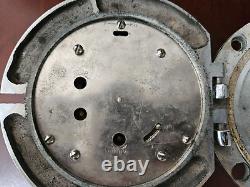 Wwii 1941 Seth Thomas Us Navy Mark 1 Boat Clock Chrome Finish Parts Or Repair