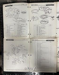 X6 Vintage 1958 Johnson Outboard Motors Boat Engine Parts Catalog Lot Waukegan