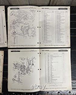 X6 Vintage 1958 Johnson Outboard Motors Boat Engine Parts Catalog Lot Waukegan