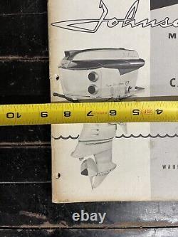 X6 Vintage 1958 Johnson Outboard Motors Boat Engine Parts Catalog Lot Waukegan