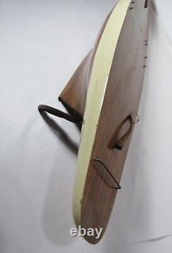 Yacht Model 34 Wooden Sailboat Built Boat part /for parts