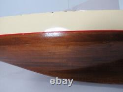 Yacht Model 34 Wooden Sailboat Built Boat part /for parts