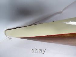 Yacht Model 34 Wooden Sailboat Built Boat part /for parts